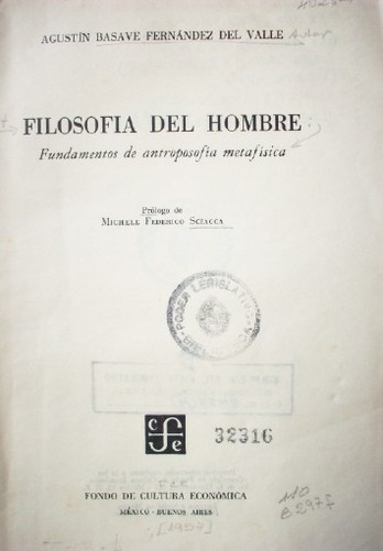 Filosofía del hombre : fundamentos de antroposofía metafísica