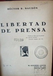 Libertad de prensa