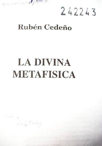 La divina metafísica