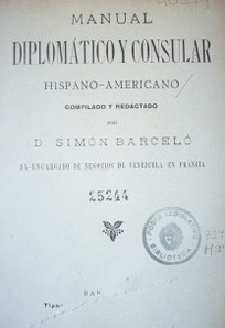 Manual diplomático y consular hispano-americano