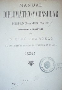 Manual diplomático y consular hispano-americano