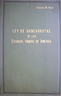 Ley de bancarrotas de los Estados Unidos de América