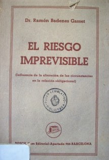 El riesgo imprevisible