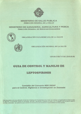 Guía de control y manejo de leptospirosis