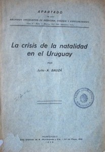 La crisis de la natalidad en el Uruguay
