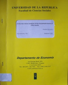 A discrete choise analysis of the household shares of risky assets