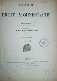 Répertoire du droit administrtif