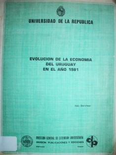 Evolución de la economía del Uruguay en el año 1981
