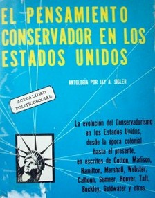 La tradición conservadora en el pensamiento de los Estados Unidos.