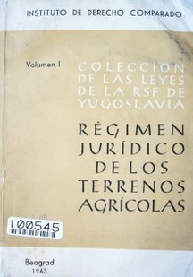 Régimen jurídico de los terrenos agrícolas