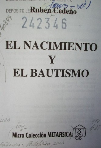 El nacimiento y el bautismo