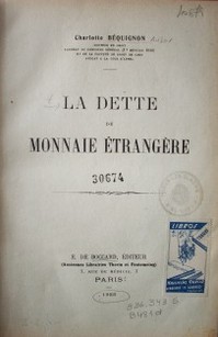 La dette de monnaie étrangère