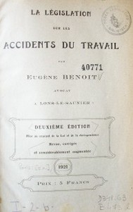 La législation sur les accidents du travail