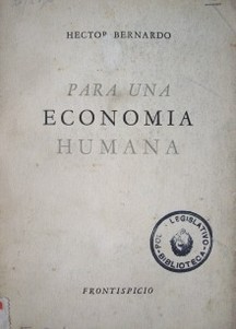 Para una economía humana