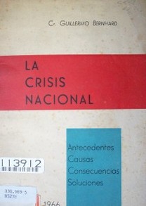 La crisis nacional