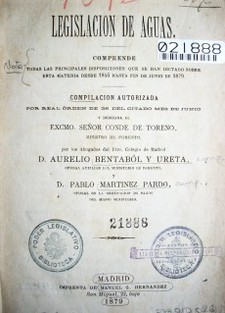 Legislación de aguas