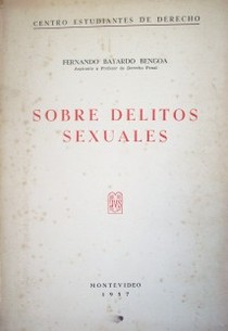 Sobre delitos sexuales