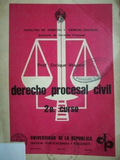 Derecho procesal civil : 2º curso
