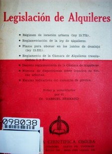 Legislación de alquileres