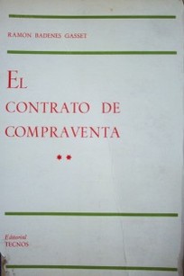 El contrato de compraventa