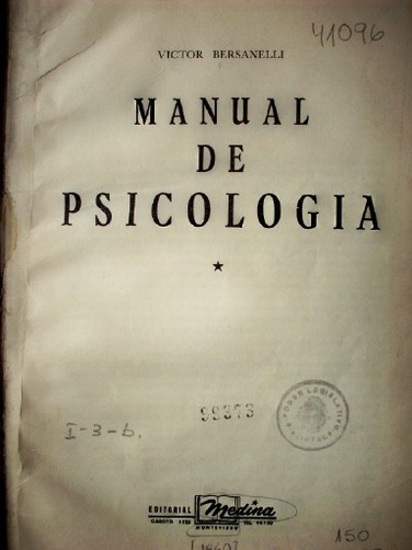 Manual de psicología