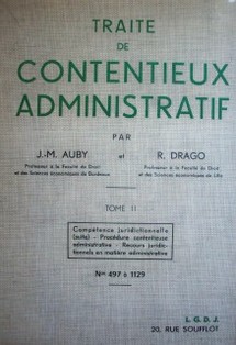 Traité de contentieux administratif