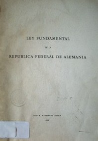 Ley fundamental de la República Federal de Alemania