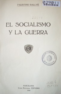 El socialismo y la guerra