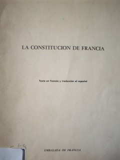 La Constitución de Francia
