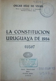 La Constitución uruguaya de 1934