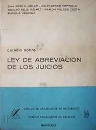 Cursillo sobre ley de abreviación de los juicios