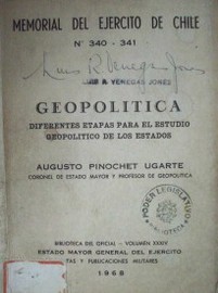 Geopolítica : diferentes etapas para el estudio geopolítico de los Estados