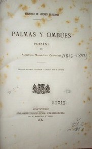 Palmas y ombúes : poesías