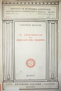 Il controllo del mercato del credito : l'esperienza francese