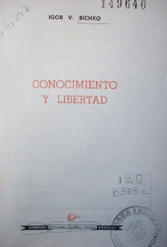 Conocimiento y libertad