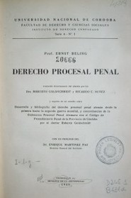 Derecho Procesal Penal