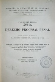 Derecho Procesal Penal
