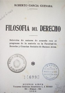 Filosofía del derecho