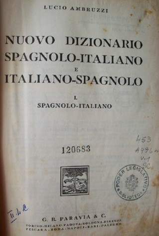 Nuovo dizionario spagnolo-italiano e italiano-spagnolo