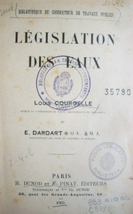 Législación des Eaux