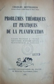 Problémes théoriques et pratiques de la planification