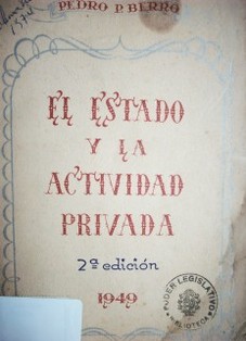 El Estado y la actividad privada