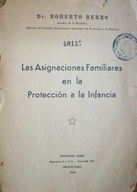 Las asignaciones familiares en la protección a la infancia