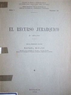 El recurso jerárquico