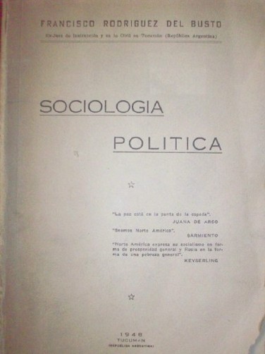 Sociología  política