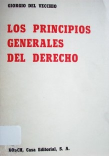 Los principios generales del derecho