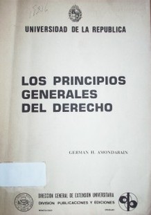 Los principios generales del derecho