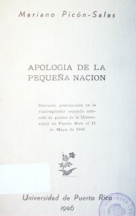 Apología de la pequeña Nación