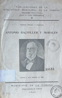 Antonio Bachiller y Morales