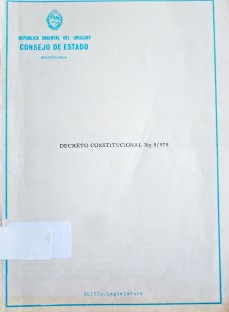 Decreto constitucional Nº 9/979